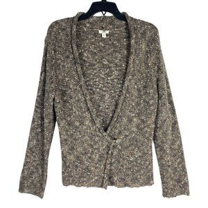 J Jill Sweater Womens Medium V Neck Casual Light Knit Modern